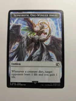 Sephiroth, One-Winged Angel Robot Warrior Double-Sided Token - T - FIN - 0024 - Image 1