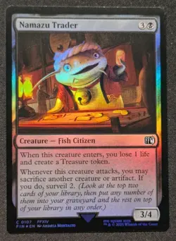 Magic the Gathering MTG Final Fantasy - Namazu Trader Foil #0107 FFXIV - Image 1