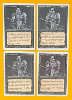 MTG HYPNOTIC SPECTER (x4) Revised (OldManMTG 010-619) - Image 1