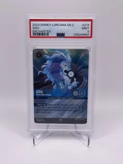 2023 Disney Lorcana Sisu Enchanted Devine Water Dragon, PSA 9 Mint - Image 1