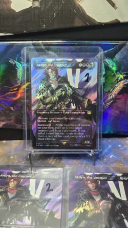 x1 Ardyn, the Usurper #0524 - Borderless Surge Foil - NM - MTG: FINAL FANTASY - Image 1
