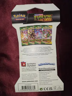 2 Pokemon TCG: Sword & Shield Evolving Skies Sleeved Booster Pack, 3D Pokeball - Image 4