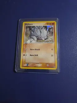 Pokemon TCG Emerald Rhyhorn Card #62/106 Holo - Image 1