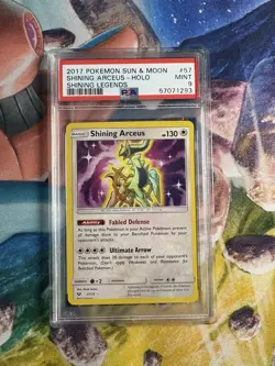 Pokemon Card PSA 9 Shining Arceus Legends 2017 Shiny Holo Rare Graded 57/73 - Image 2