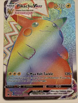 Pikachu VMAX 188/185 Vivid Voltage 2020 Secret Rainbow Rare Pokemon Card TCG - Image 1
