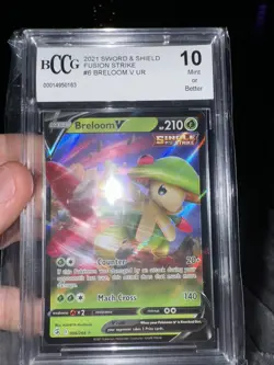 Holo Breloom V 006/264 Ultra Rare Fusion Strike Pokemon TCG - Image 1