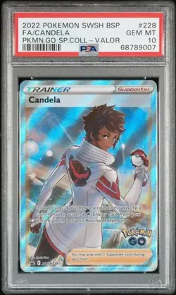 POKEMON 2022 GO Promo Valor Full Art CANDELA SWSH228 PSA 10 Gem Mint - Image 1