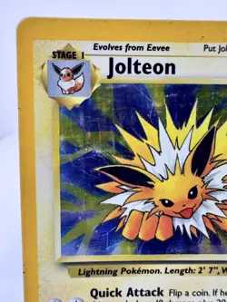 Jolteon Jungle Set 4/64 Unlimited Holo Rare LP WOTC Vintage Pokemon TCG - Image 4