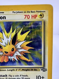 Jolteon Jungle Set 4/64 Unlimited Holo Rare LP WOTC Vintage Pokemon TCG - Image 5