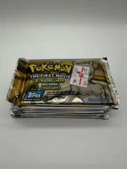 Pokemon Topps The First Movie Sealed Unopened Booster Pack Blue Logo 41116307522 - Image 1