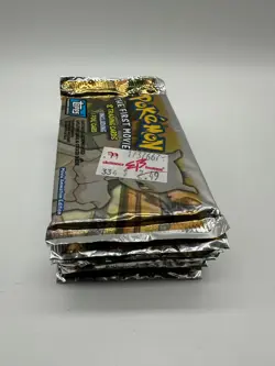 Pokemon Topps The First Movie Sealed Unopened Booster Pack Blue Logo 41116307522 - Image 2