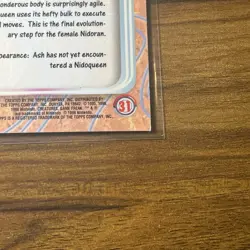 2000 Topps Chrome Holo Foil Pokemon TV Animation Edition Nidoqueen #31 LP - Image 5