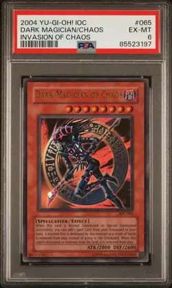 Yugioh IOC-065 Dark Magician of Chaos - Ultra Rare - PSA 6 - Image 1