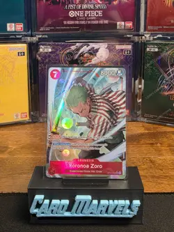 One Piece TCG English OP14-015 Roronoa Zoro Rare Alt Art Parallel - Image 2
