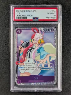 2022 One Piece UTA #ST05-004 One Piece Film Edition Super Rare Japanese PSA 10 - Image 1