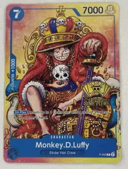 Monkey.D.Luffy (2nd Anniversary Stamped Promo) P-043 - One Piece TCG - English - Image 1