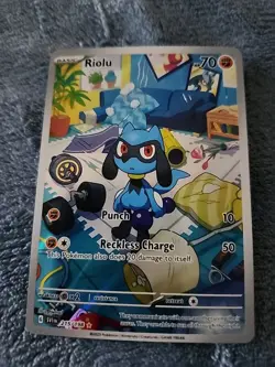 Riolu 215/198SV01 Scarlet & Violet Base Set IR Illustration Rare Card - Image 1