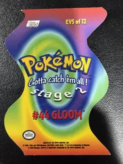 Pokemon TV Series 2 Topps - Die-Cut Embossed Chase Card #44 Gloom EV5 MP - Image 2