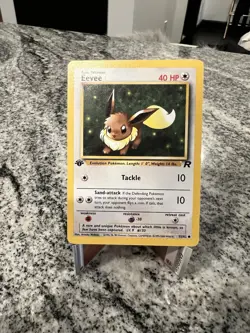 Pokemon Card - Eevee 1st Edition Team Rocket 55/82 Common - Image 1