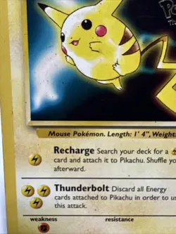 Pikachu #4 Black Star Promo Pokemon Card First Movie WB STAMP WOTC1999 - Image 3