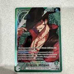 OP14-020 Dracule Mihawk Leader Alt Art One Piece TCG English Card - Image 1