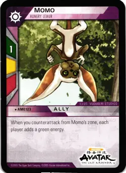 Quick Strike Avatar the Last Airbender Momo Regular Single Card - Image 1