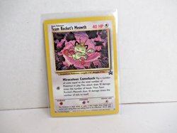 Team Rocket's Meowth 18/53 Black Star Wotc Promo Pokemon Card TCG English - Image 1
