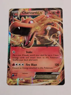 Charizard EX - 11/106 - Pokemon Flashfire XY Ultra Rare Card VLP(#2)Small Crease - Image 1