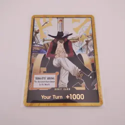 Dracule Mihawk OP14 Gold Don!! Azure Sea's Seven One Piece Card English NM - Image 1