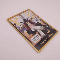 Dracule Mihawk OP14 Gold Don!! Azure Sea's Seven One Piece Card English NM - Image 2