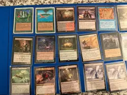 Magic The Gathering MTG Card Lot Collection Various Sets W/ Lands Condition Vary - Image 1