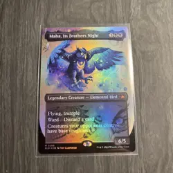 Maha, Its Feathers Night (Borderless) Bloomburrow Foil - Image 1