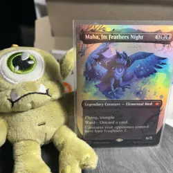 Maha, Its Feathers Night (Borderless) Bloomburrow Foil - Image 3
