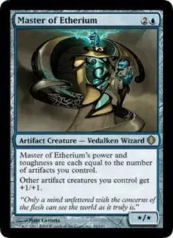 1x Master of Etherium - Foil Light Play, English Shards of Alara MTG Magic - Image 1