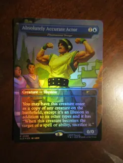Magic The Gathering Ember Secret Lair ABSOLUTLEY ACCURATE ACTOR Foil 2306 MTG - Image 1