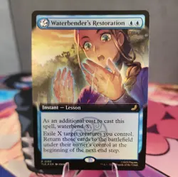 Waterbender’s Restoration 183 -MTG Avatar: The Last Airbender -Extended Art FOIL - Image 1