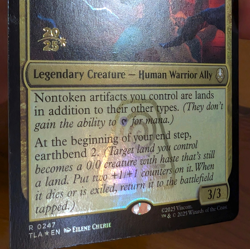 Toph, the First Metalbender - Prerelease Foil Promo - Avatar TLA MTG - Image 3