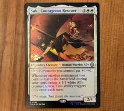 Suki, Courageous Rescuer [Prerelease] R 0037, NM Foil Promo, MTG Avatar TLA - Image 1