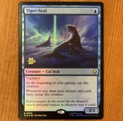 Tiger-Seal [Prerelease] R 0075, NM Foil Promo, MTG Avatar: The Last Airbender - Image 1