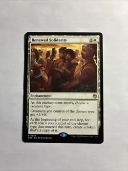 Renewed Solidarity - Commander: Aetherdrift MTG Plus Bonus Rare!!! - Image 1