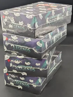 LOT of (4) Magic the Gathering Commander Legends Draft Booster Boxes Sealed - Image 3