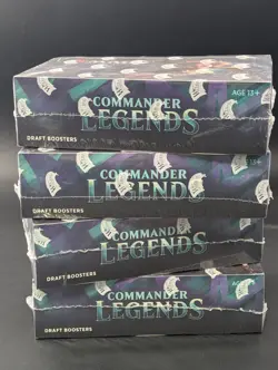 LOT of (4) Magic the Gathering Commander Legends Draft Booster Boxes Sealed - Image 4
