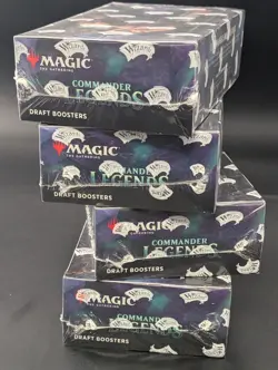 LOT of (4) Magic the Gathering Commander Legends Draft Booster Boxes Sealed - Image 5