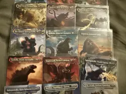 MTG Complete NON-Foil Set 19 Godzilla Box Topper 275 Destoroyah Ghidorah w/3 JPN - Image 3