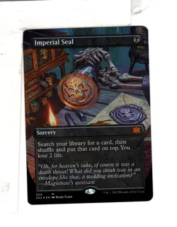 SkeenAB Imperial Seal BORDERLESS FOIL from Double Masters 2022. NM. - Image 1
