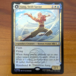 Aang, Swift Savior - Prerelease Foil Promo - Avatar TLA MTG - Image 1