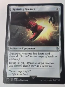 Lightning Greaves 349 - NM - Final Fantasy Commander - MTG - Image 1