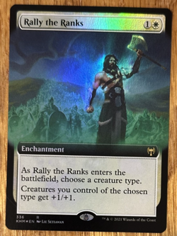 MTG Kaldheim, Rally the Ranks - Extended Art Foil - Image 1