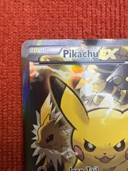 Pokemon Pikachu EX XY124 Black Star Promo 2016 Holo Card TCG - Image 2