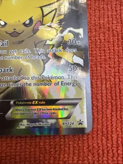 Pokemon Pikachu EX XY124 Black Star Promo 2016 Holo Card TCG - Image 4
